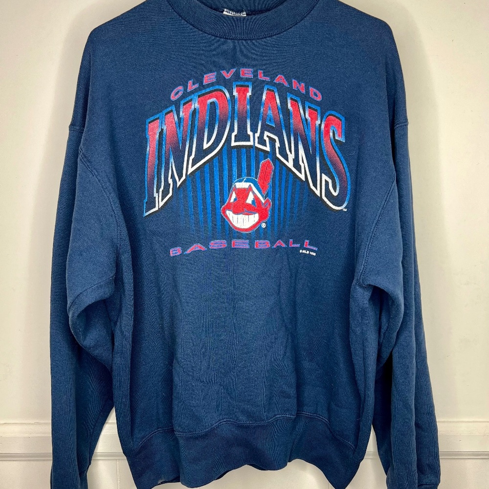 VINTAGE 1995 Cleveland Indians sweatshirt pullover XL